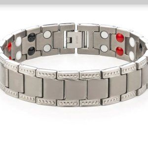 Silver Tantaley  MENS DS Healing Bracelet